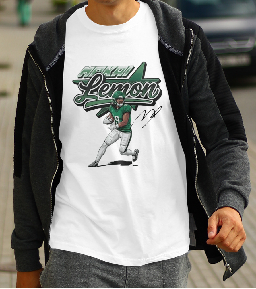 Makai Lemon Philadelphia Eagles Star Script Name T-Shirt