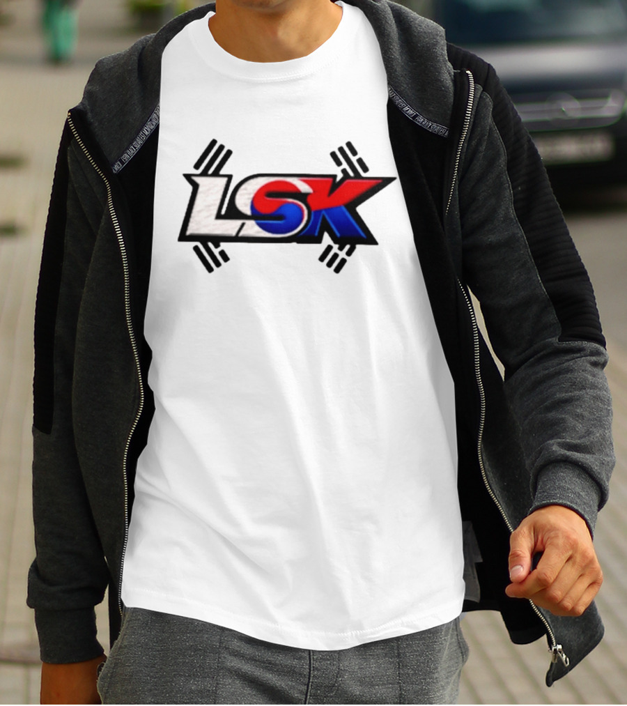 LSK Korean Flag Trey Jordan Weightlifting T-Shirt