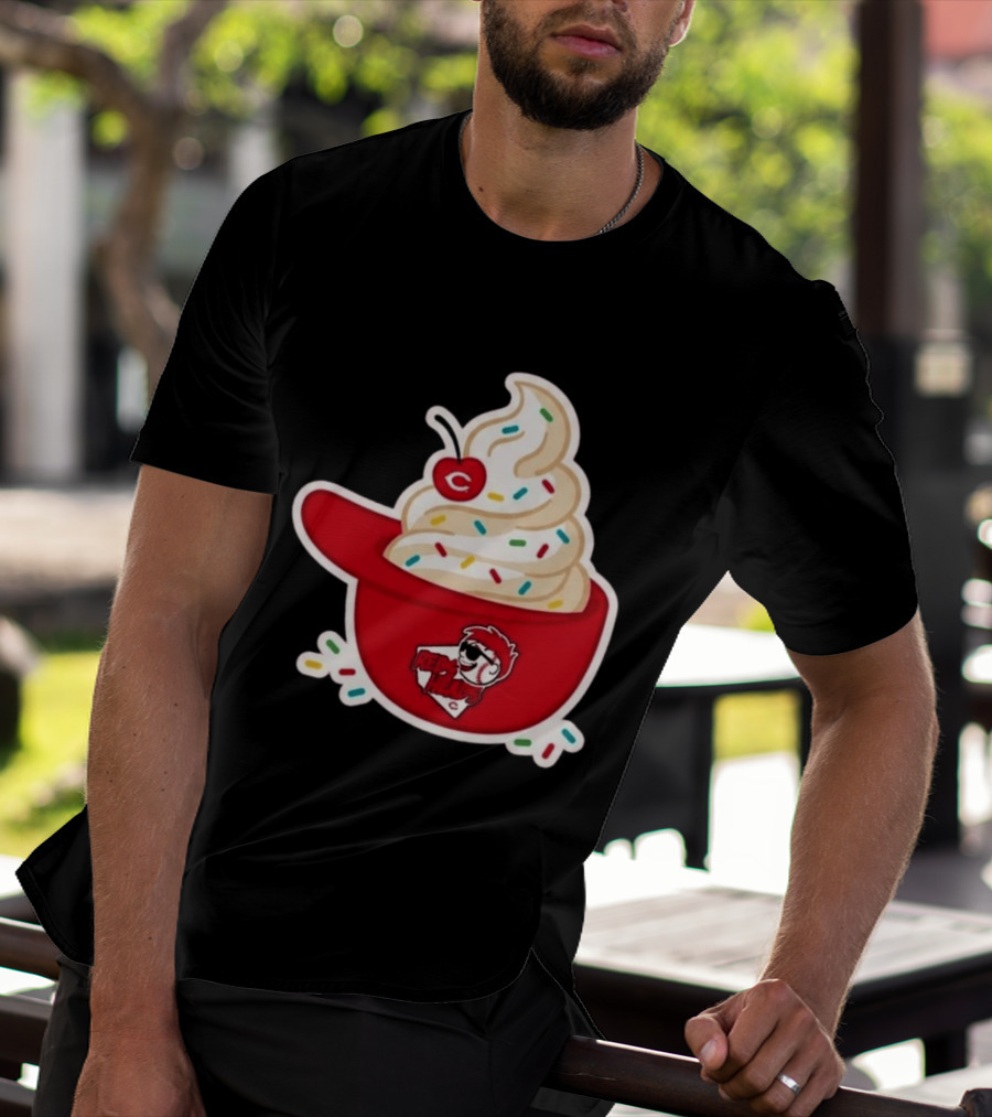 2026 Reds Heads Extra Innings Ice Cream Baseball Cap T-Shirt