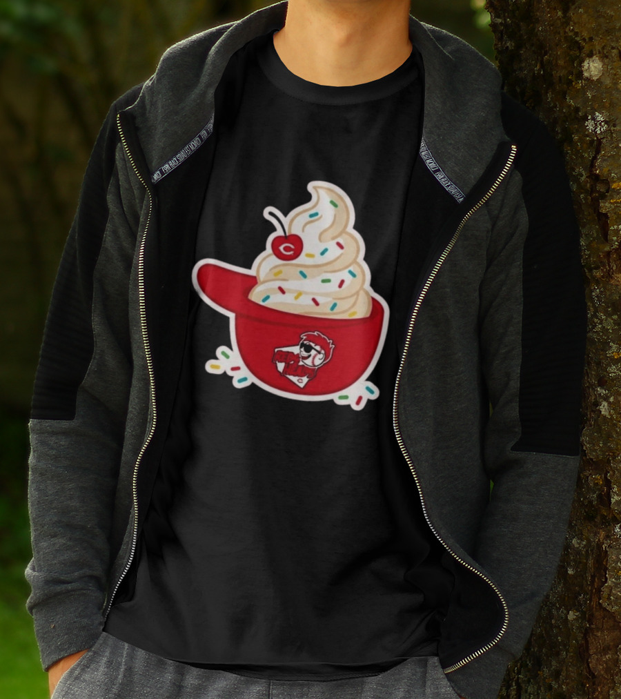 2026 Reds Heads Extra Innings Ice Cream Baseball Cap T-Shirt