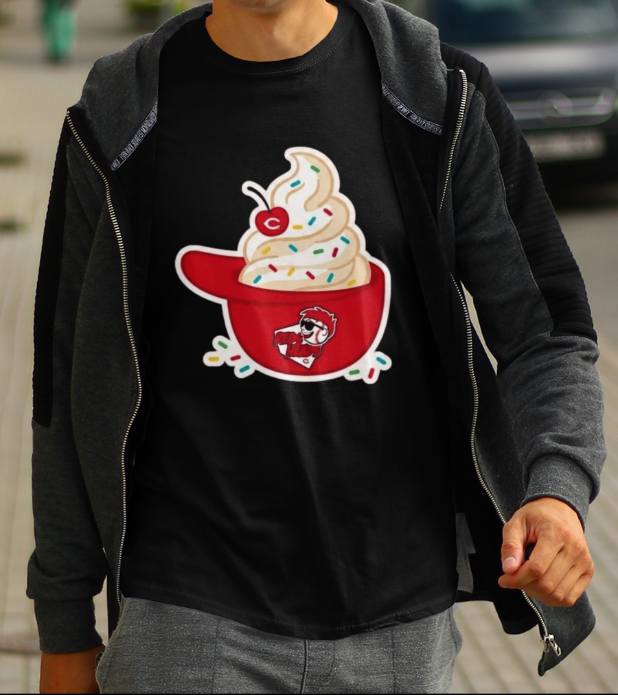 2026 Reds Heads Extra Innings Ice Cream Baseball Cap T-Shirt
