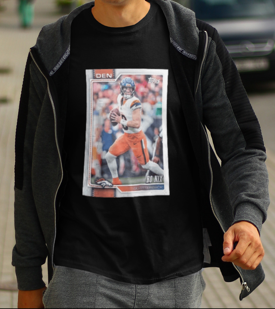 2026 Topps Football Bo Nix Denver Broncos Quarterback T-Shirt