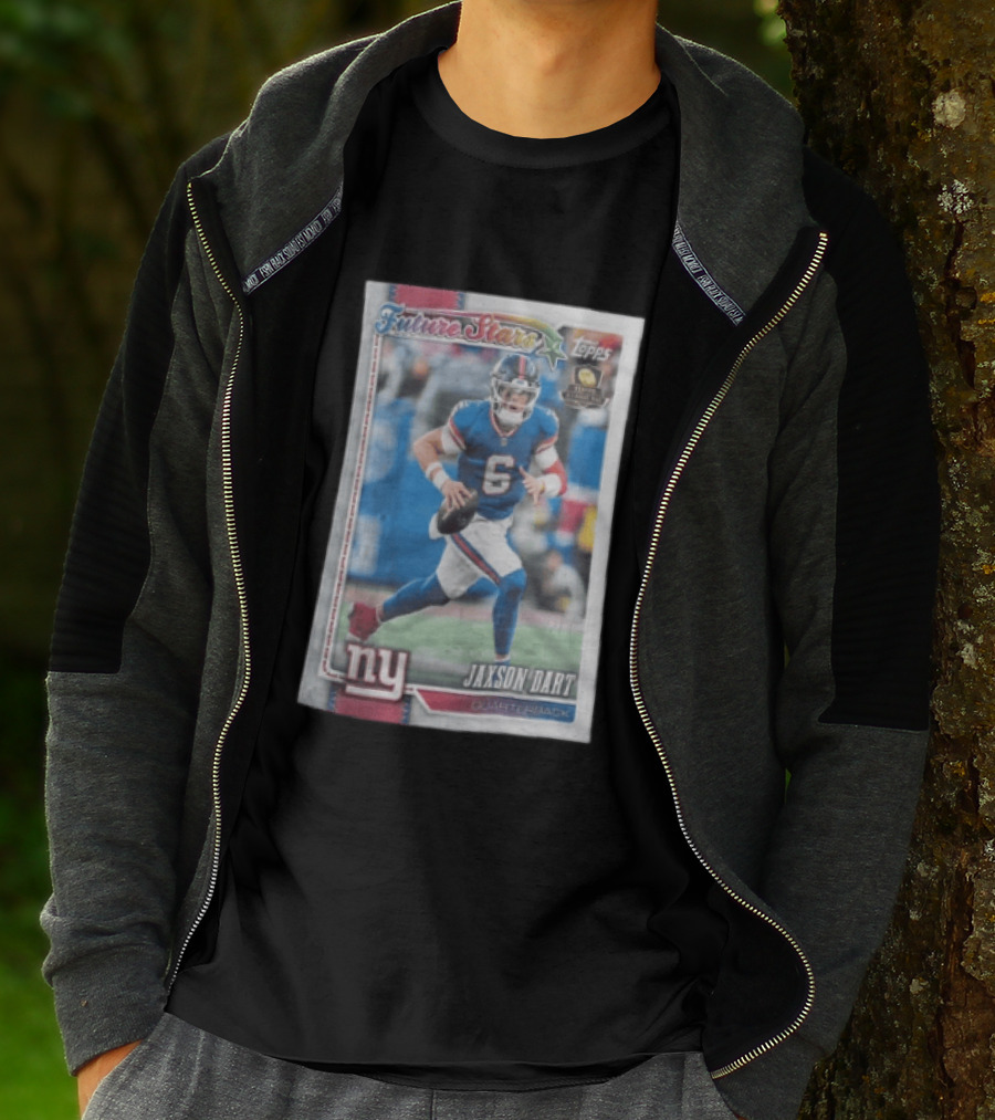 2026 Topps Future Stars Jaxson Dart New York Giants Quarterback T-Shirt