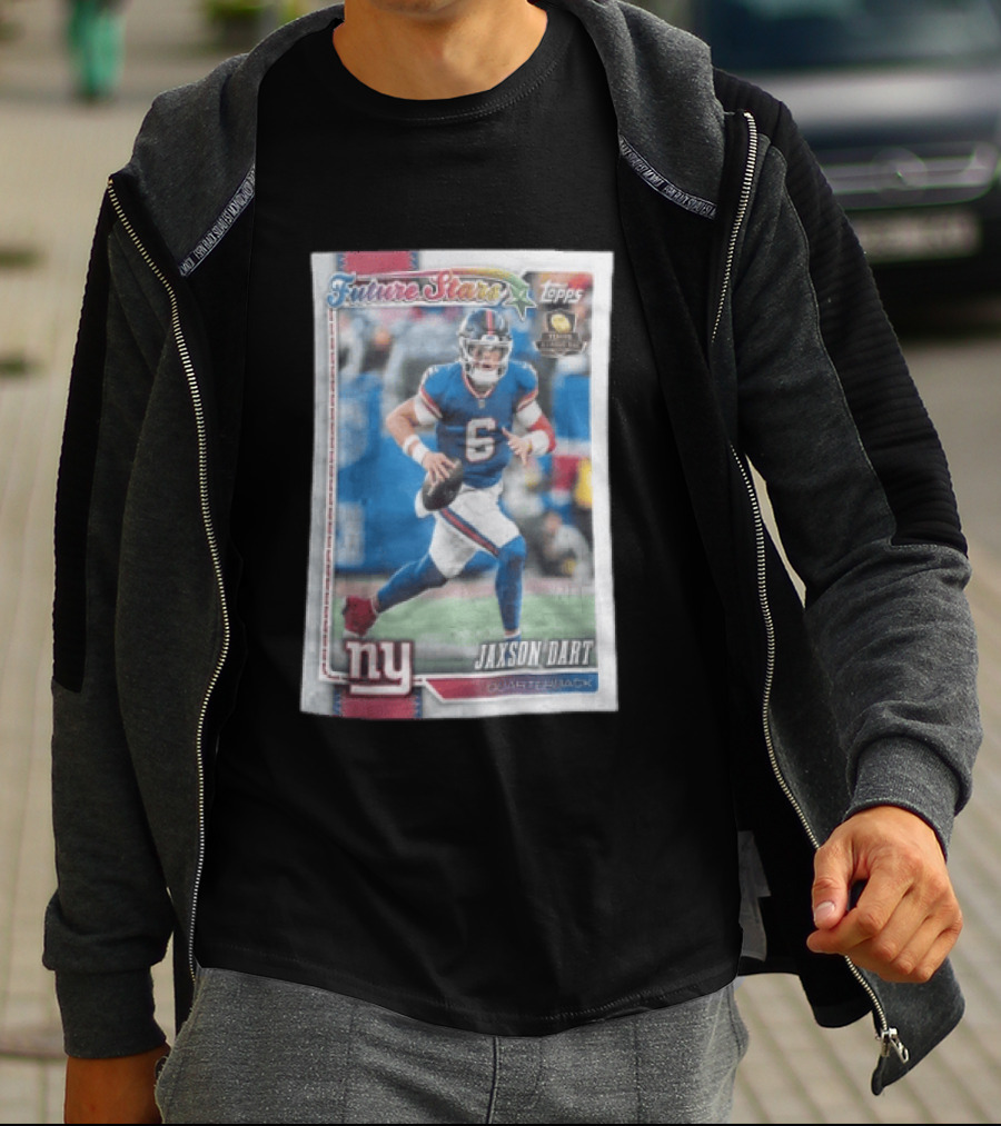 2026 Topps Future Stars Jaxson Dart New York Giants Quarterback T-Shirt