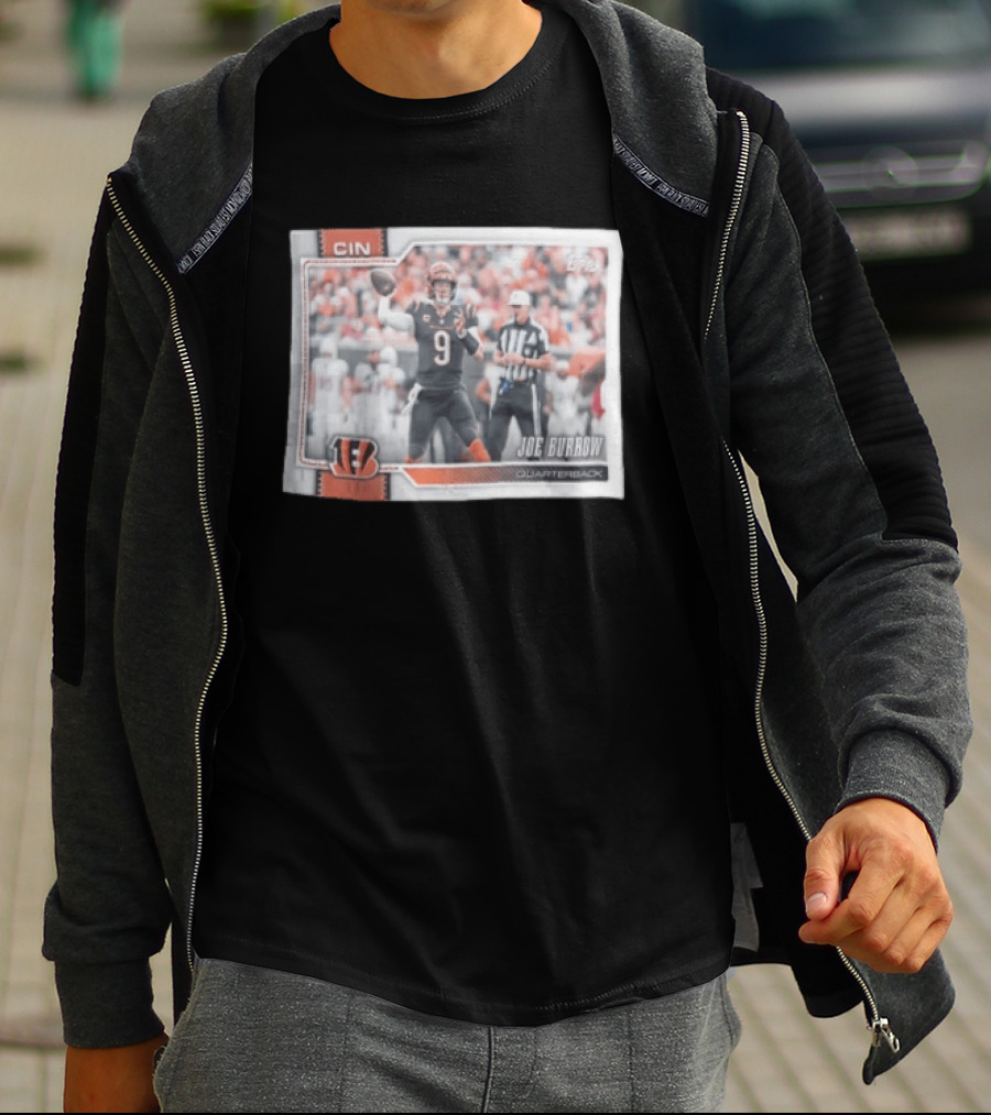 2026 Topps Cincinnati Bengals Joe Burrow Quarterback T-Shirt