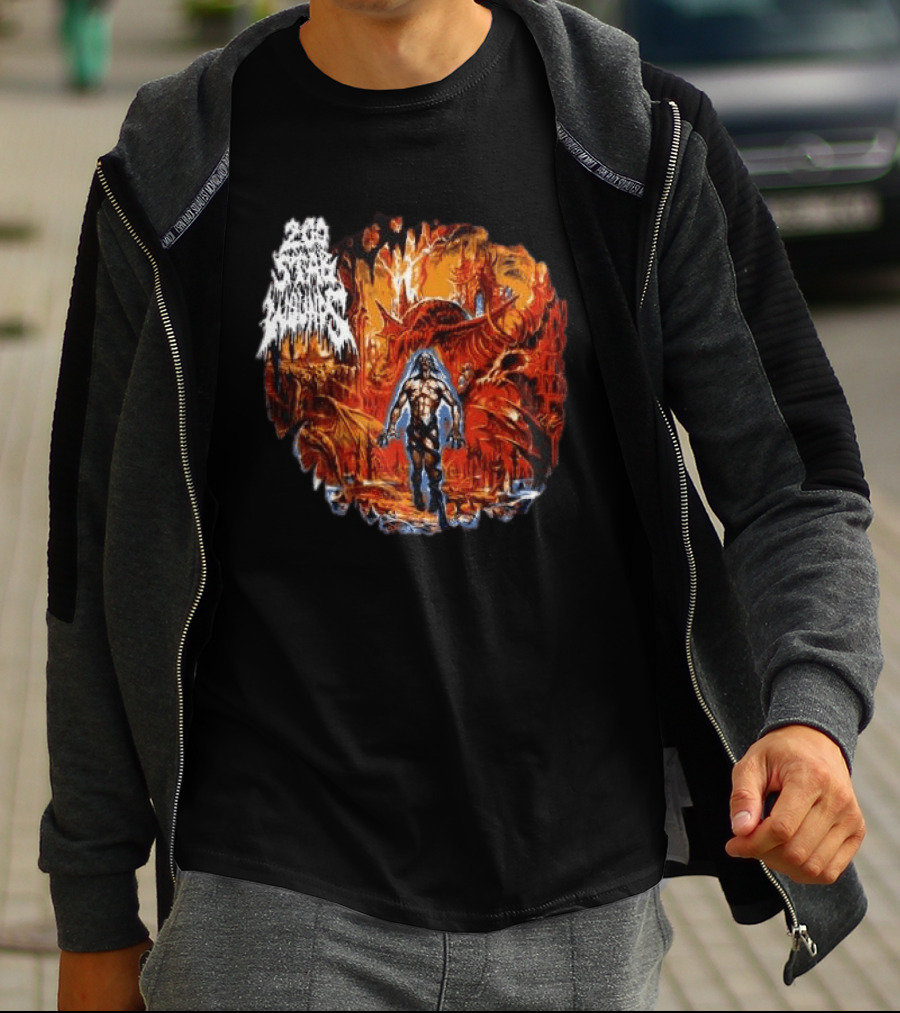 200 Stab Wounds Lowest Form Evilgreed Shop Longsleeve Fiery Dragon T-Shirt