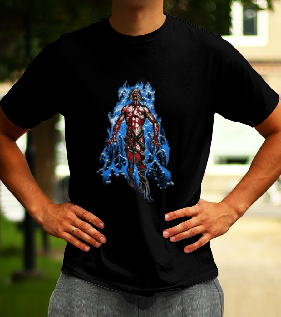 Evilgreed 200 Stab Wounds Lowest Form Bloodied Figure T-Shirt