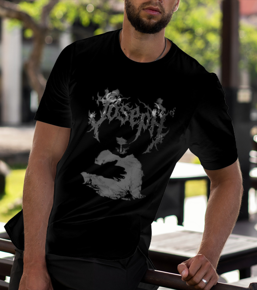 Falling In Reverse Joseph Gothic Script White T-Shirt