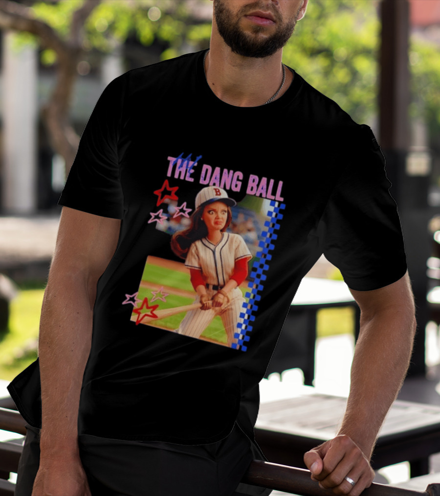 Barbie Ballfield Hit The Dang Ball Baseball Player Doll Vintage Stars T-Shirt