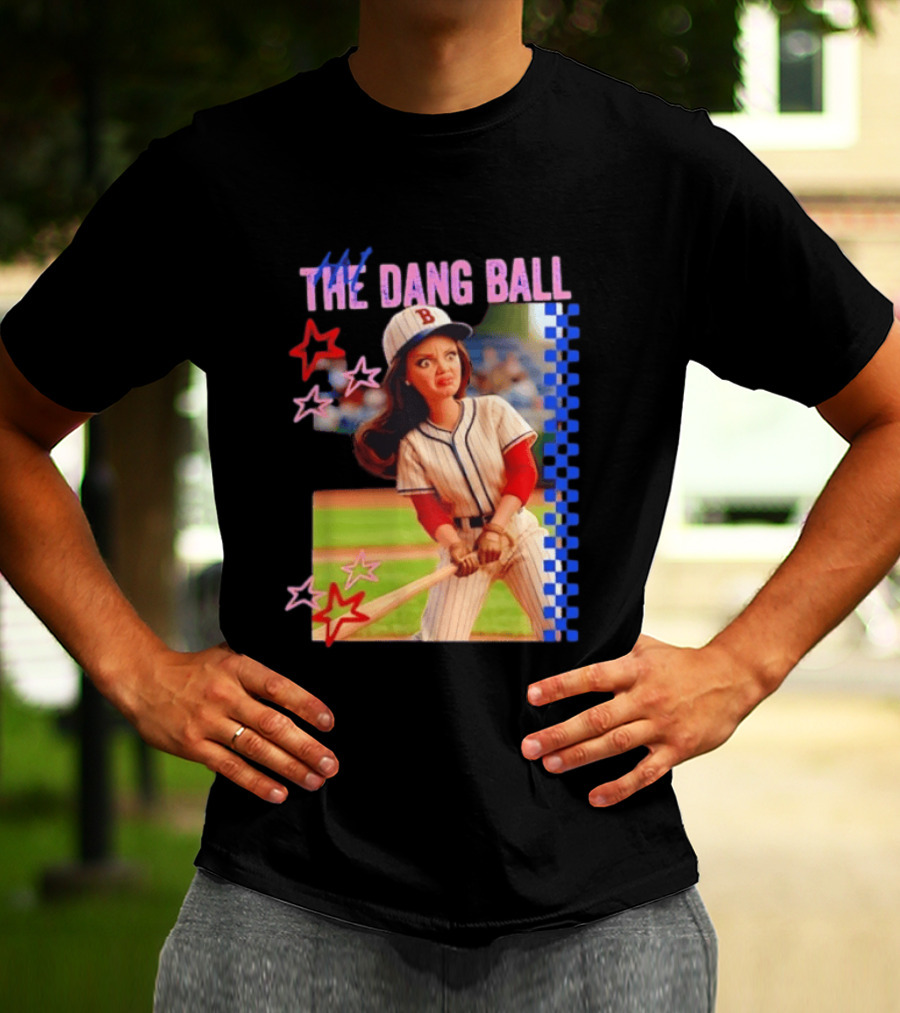 Barbie Ballfield Hit The Dang Ball Baseball Player Doll Vintage Stars T-Shirt