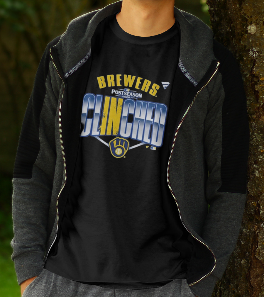 Brewers Postseason 2026 Clinched Locker Room T-Shirt