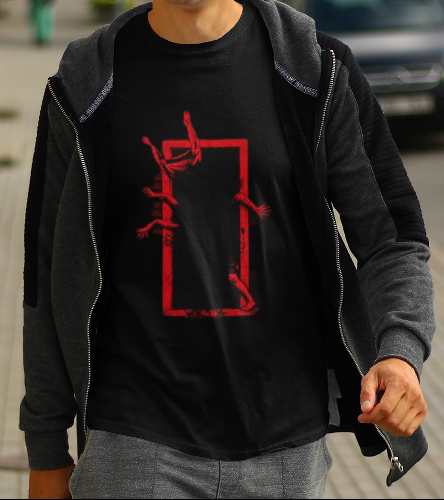 Heavy Spoilers Evil Inside Creepy Hands Shadow Box T-Shirt