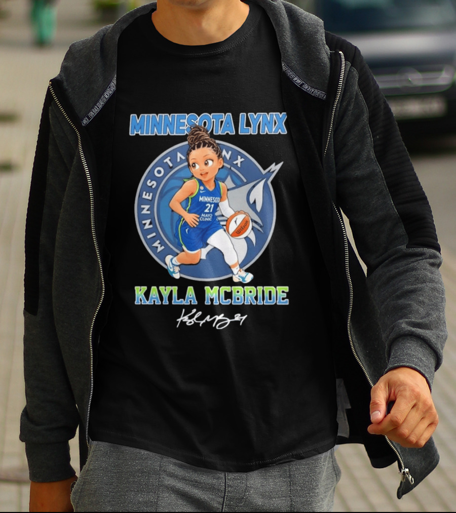 Kayla McBride No 21 Minnesota Lynx Chibi Basketball Player T-Shirt