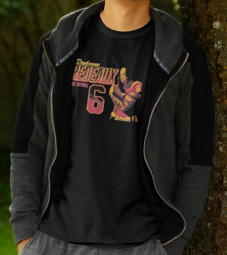 Deshonne Redeaux USC Football Number 6 T-Shirt