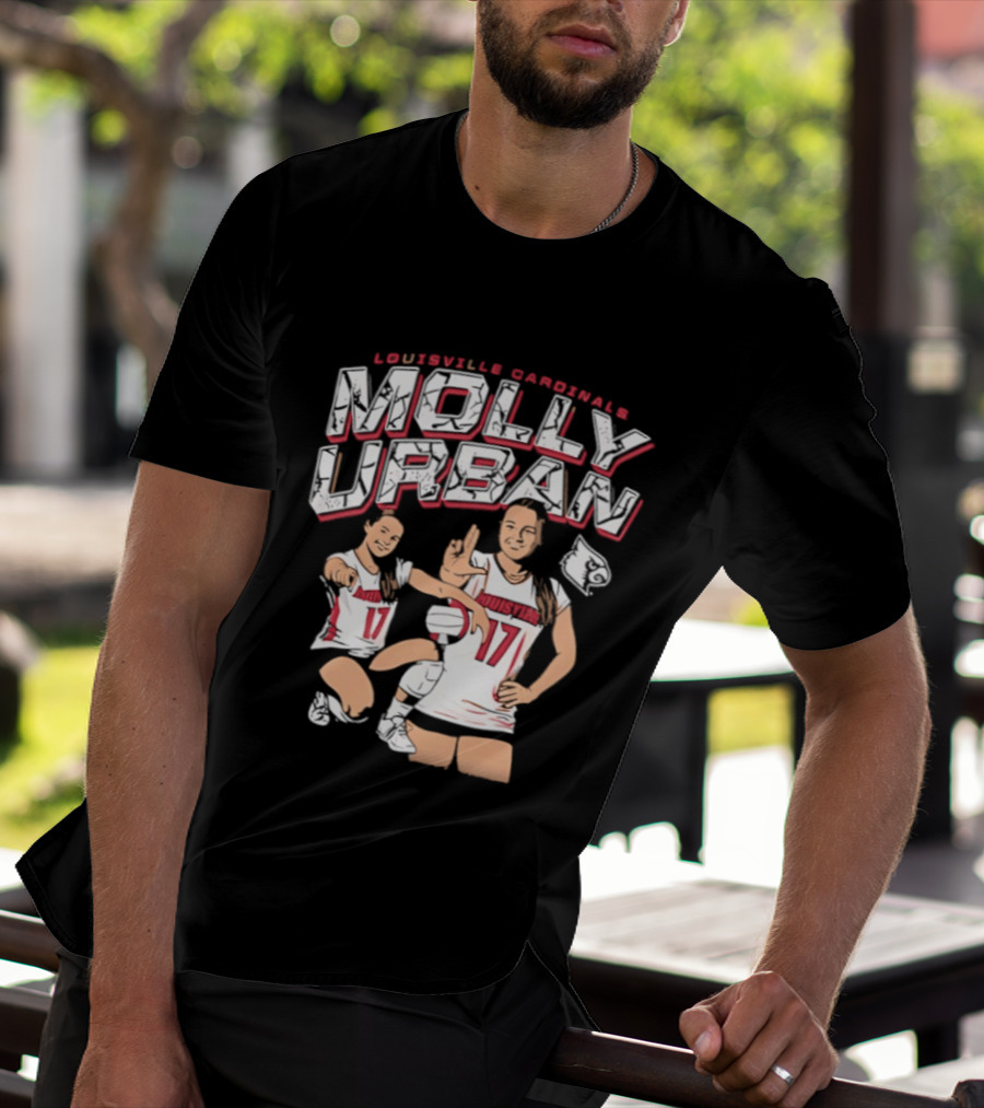 Molly Urban Louisville Cardinals Volleyball Number 17 T-Shirt