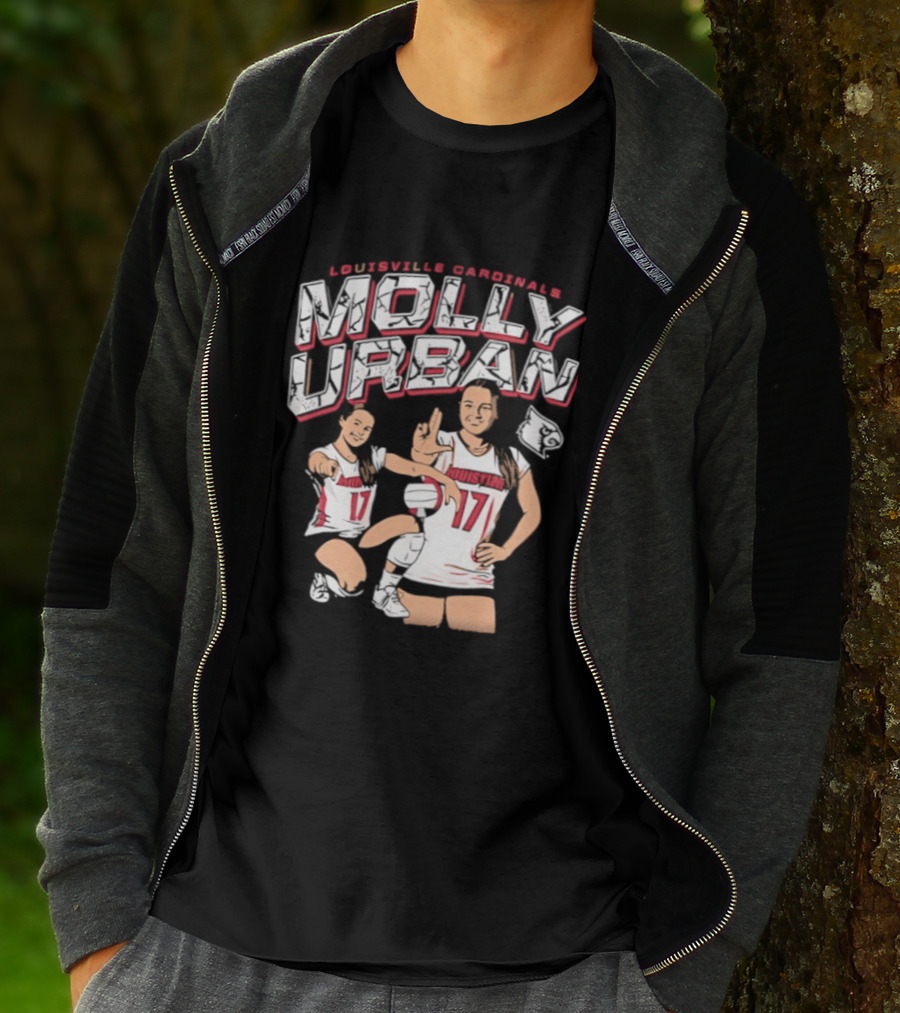 Molly Urban Louisville Cardinals Volleyball Number 17 T-Shirt