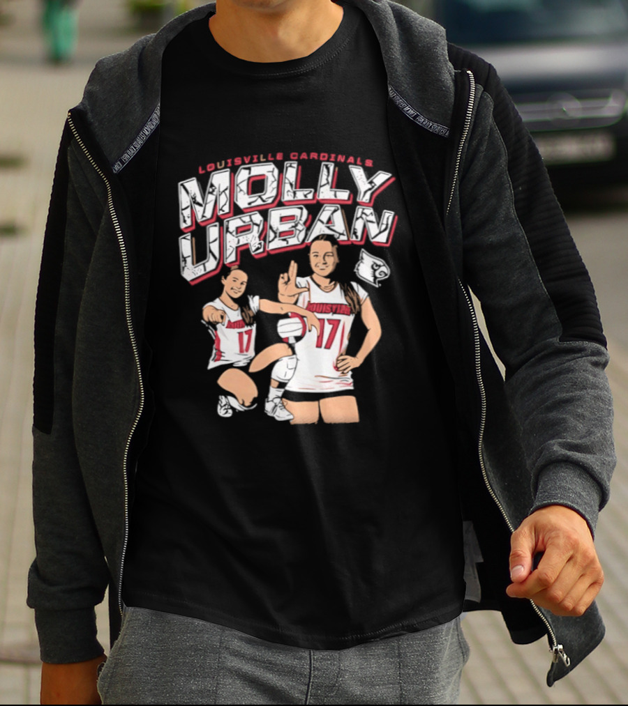 Molly Urban Louisville Cardinals Volleyball Number 17 T-Shirt