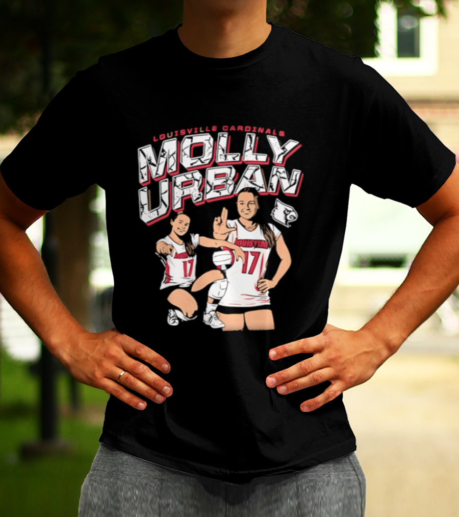 Molly Urban Louisville Cardinals Volleyball Number 17 T-Shirt