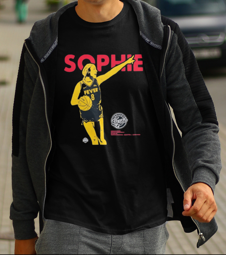Sophie Cunningham Indiana Fever Basketball Number 8 T-Shirt