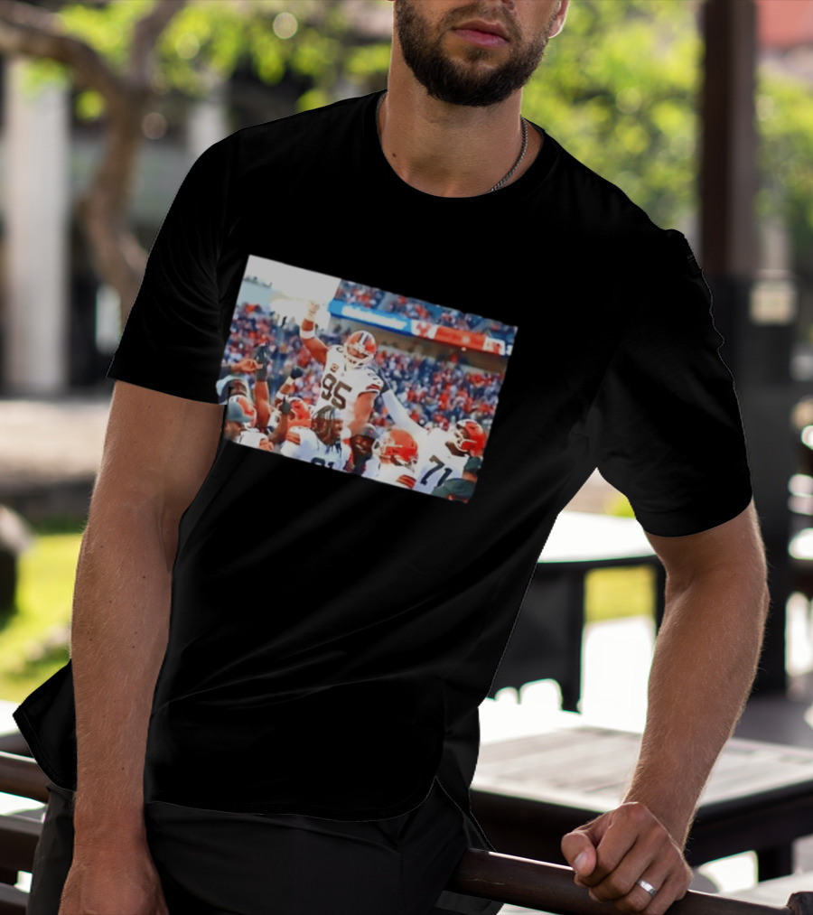 Cleveland Browns Myles Garrett Sacks Record Celebration NFL Football Triumph T-Shirt