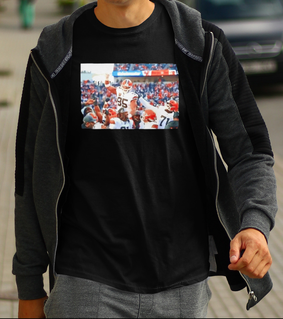 Cleveland Browns Myles Garrett Sacks Record Celebration NFL Football Triumph T-Shirt