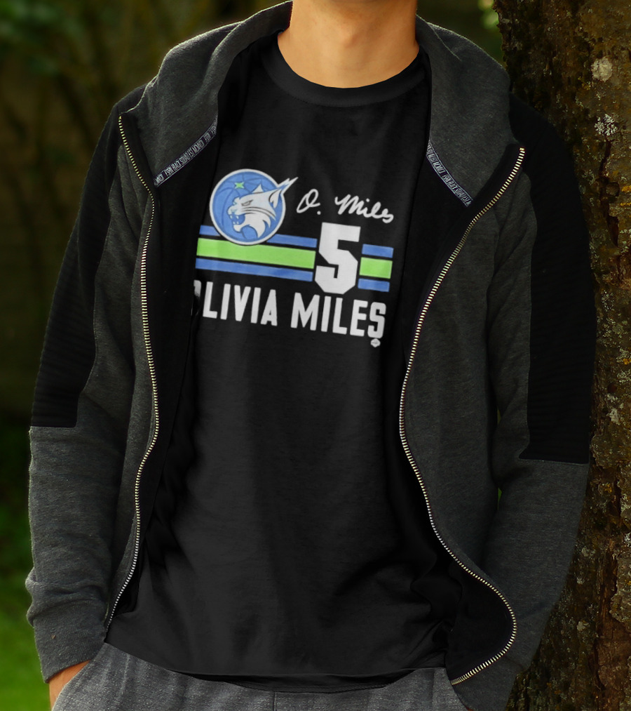 Minnesota Lynx Olivia Miles 5 WNBA Basketball Fan Gear T-Shirt