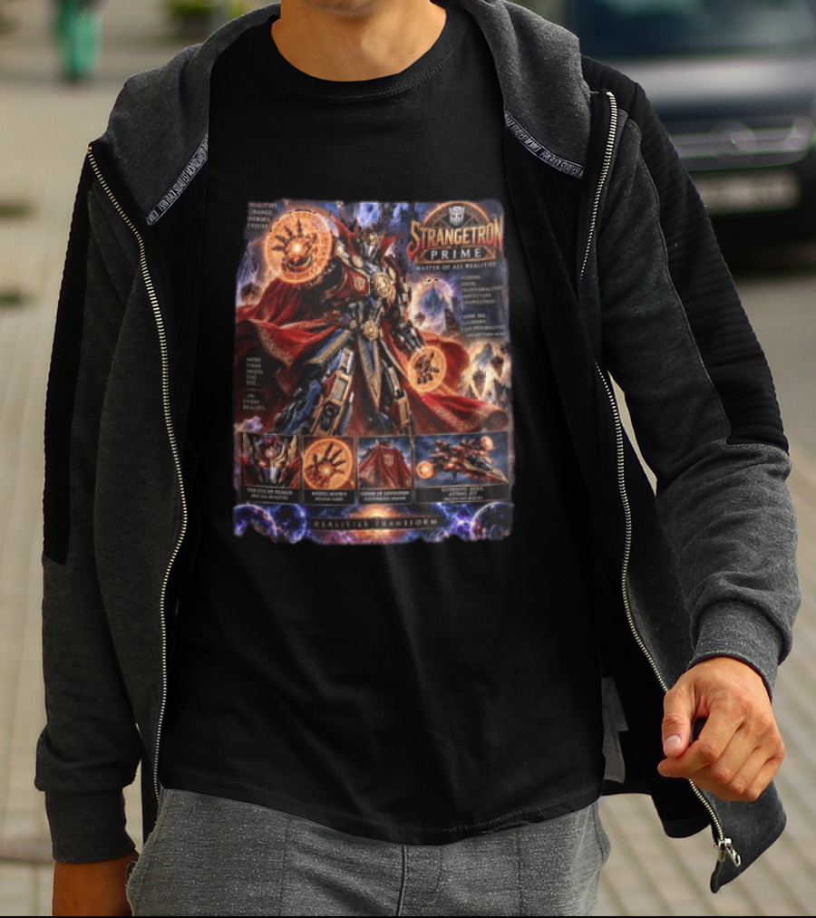 Strangetron Prime Master Of All Realities Realities Transform Mystic Master Crown Of Leviathos Eye Of Paradox T-Shirt