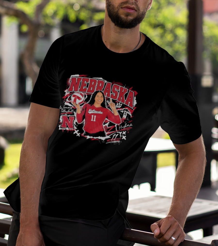 Nebraska Volleyball Teraya Sigler 11 Streetwear T-Shirt
