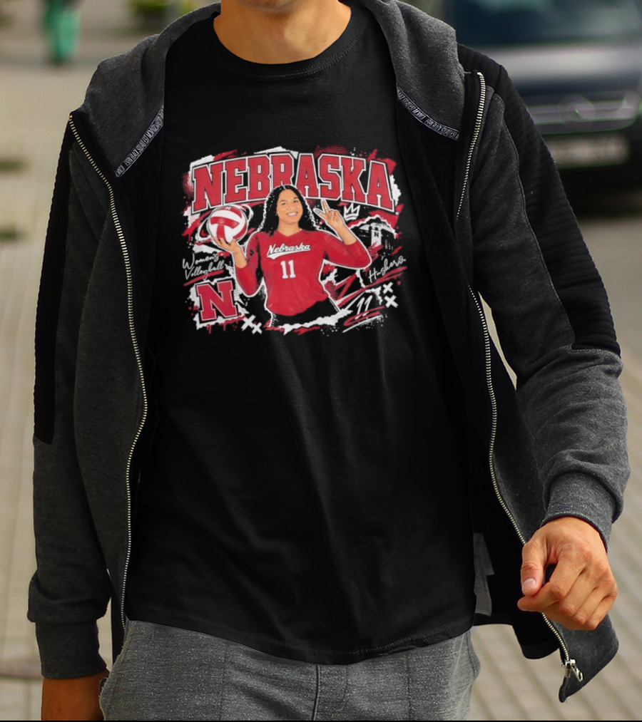 Nebraska Volleyball Teraya Sigler 11 Streetwear T-Shirt