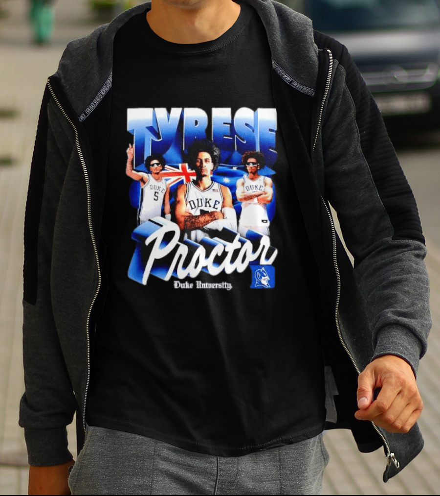 Tyrese Proctor Duke University Blue Devils Basketball Collage T-Shirt