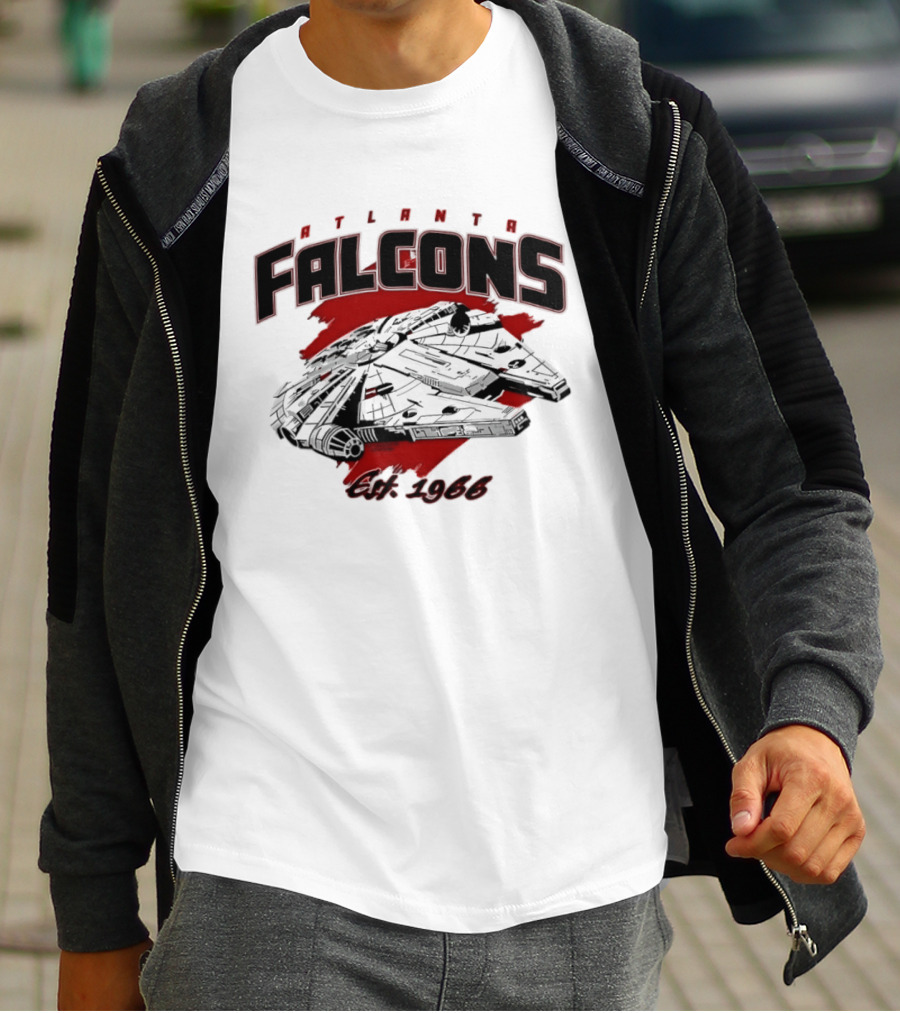 Atlanta Falcons Est 1966 Millennium Falcon Mashup T-Shirt