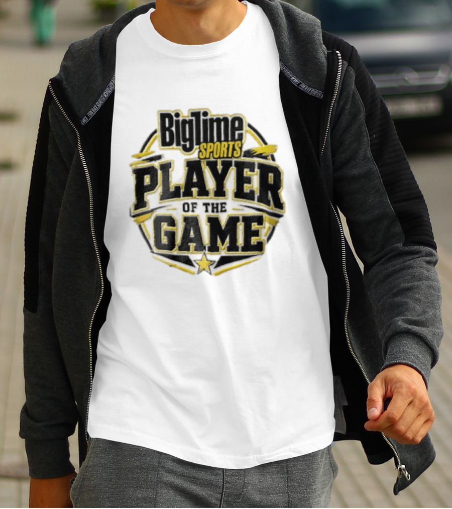 Bigtime Sports Player Of The Game Star Yellow Frame T-Shirt