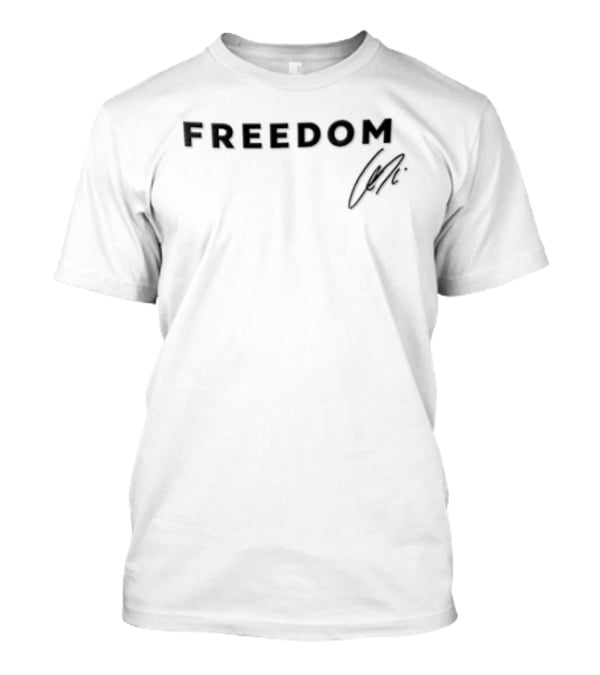 FREEDOM Leni Black Cursive Autograph Line T-Shirt