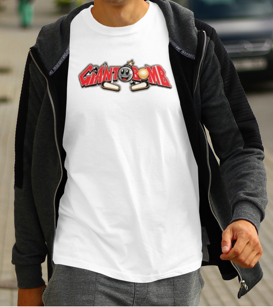 Giant Bomb Pinball Graphic Front Back Collection T-Shirt