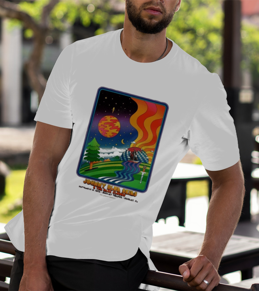 Johnny Blue Skies And The Dark Clouds Greek Theatre Berkeley CA September 15 2026 Event Psychedelic T-Shirt