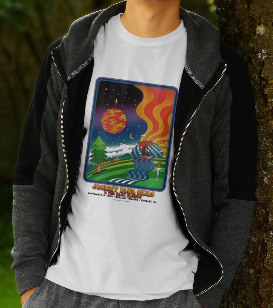 Johnny Blue Skies And The Dark Clouds Greek Theatre Berkeley CA September 15 2026 Event Psychedelic T-Shirt