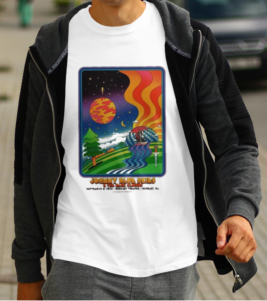 Johnny Blue Skies And The Dark Clouds Greek Theatre Berkeley CA September 15 2026 Event Psychedelic T-Shirt