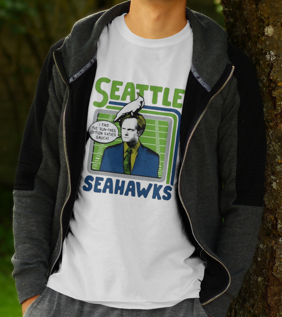 Kelsey Grammer Seahawks Run Pass Option Gauche T-Shirt