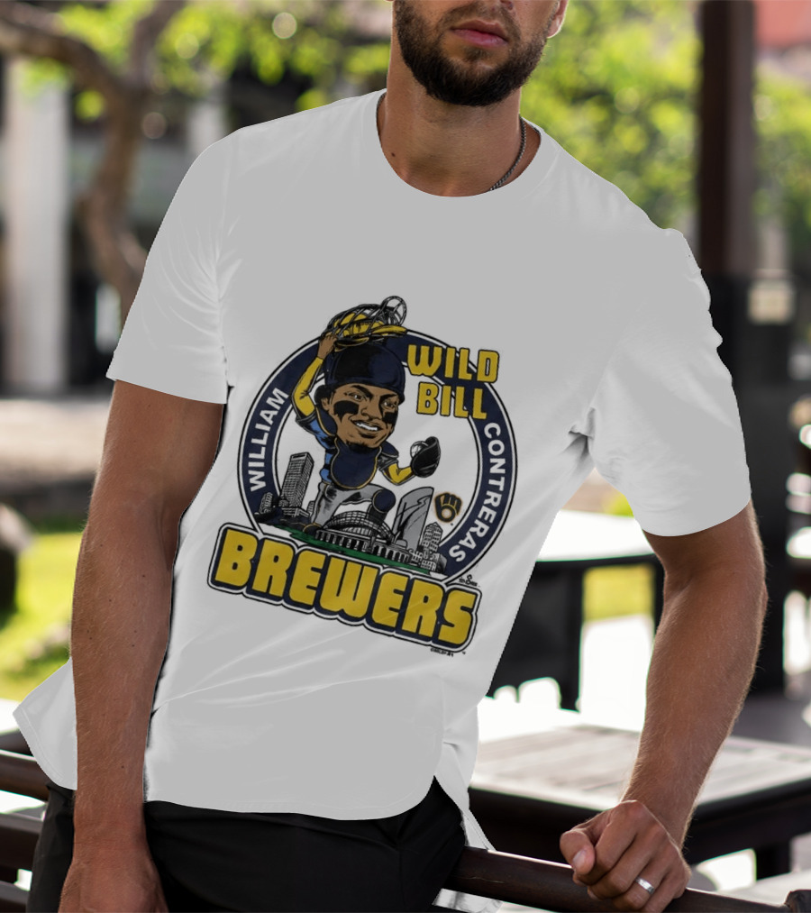 Milwaukee Brewers Wild Bill William Contreras Baseball 2026 T-Shirt