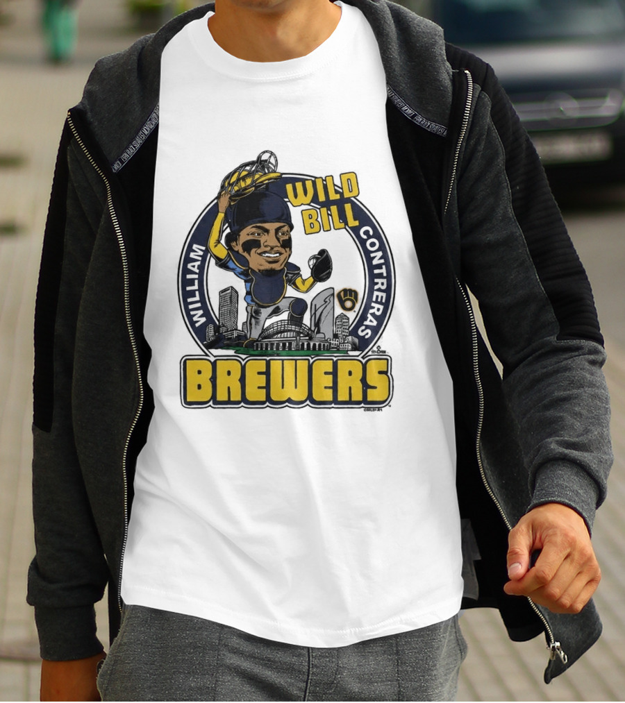 Milwaukee Brewers Wild Bill William Contreras Baseball 2026 T-Shirt