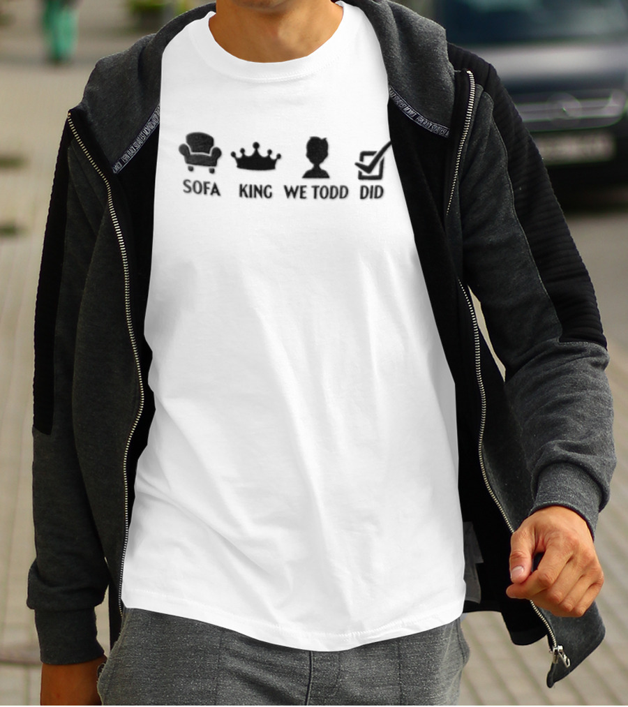 Sofa King We Todd Did Armchair Crown Boy Checkbox T-Shirt