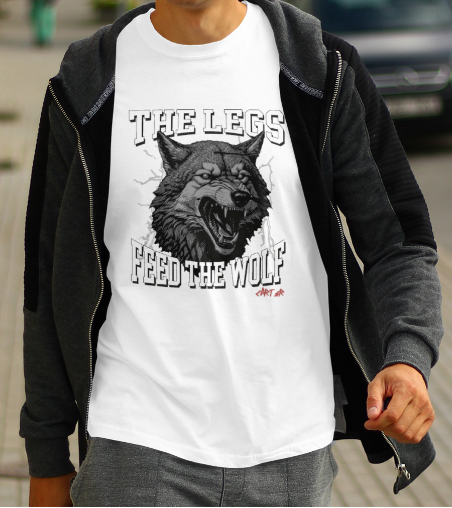 The Legs Feed The Wolf Will Carter Roaring Wolf T-Shirt
