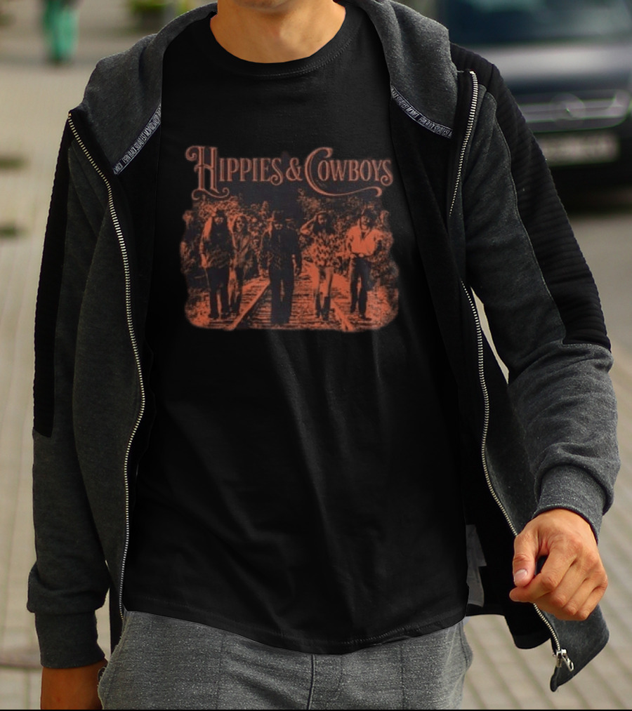 Hippies And Cowboys 2026 Europe Tour Railroad Walkway T-Shirt