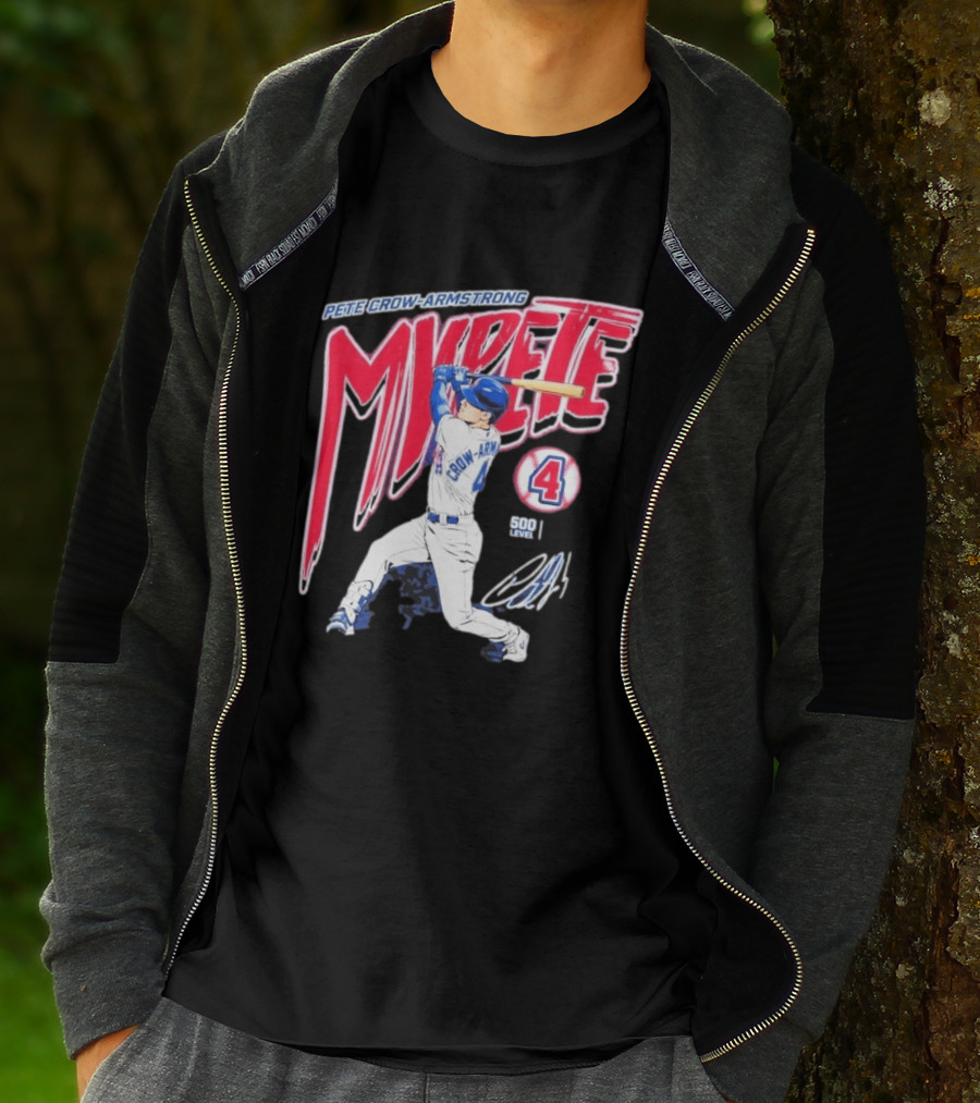 Pete Crow Armstrong My Pete 500 Level 4 Baseball T-Shirt