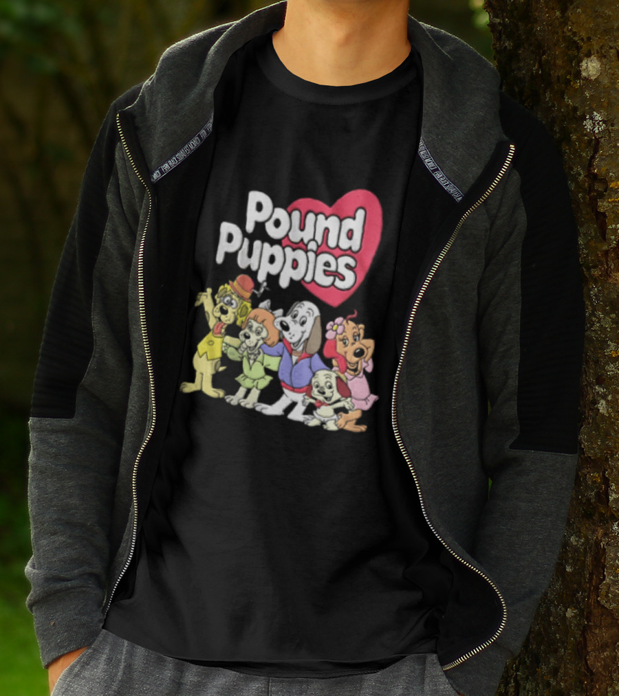 Pound Puppies Heartwarming Cartoon Characters T-Shirt