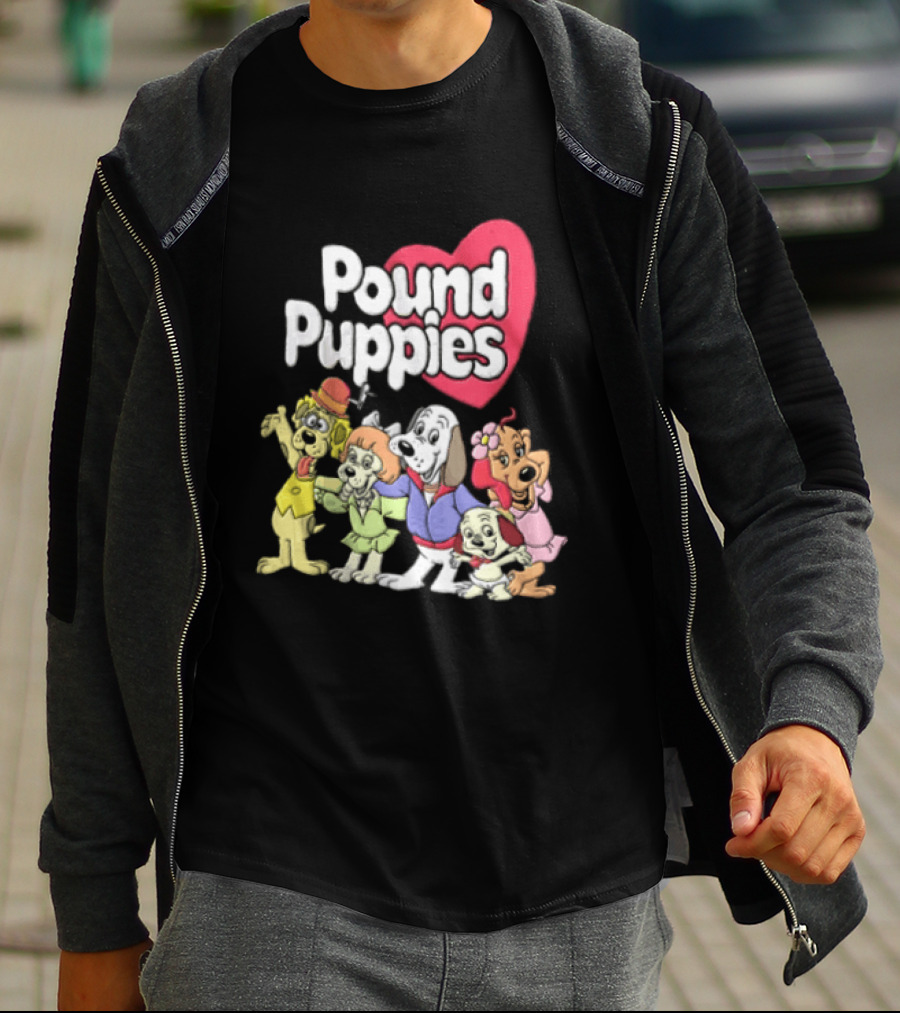 Pound Puppies Heartwarming Cartoon Characters T-Shirt