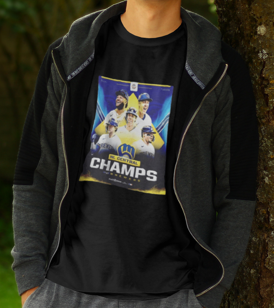 NL Central Champs Brewers Postseason Milwaukee Brewers Fan Gear 2026 T-Shirt