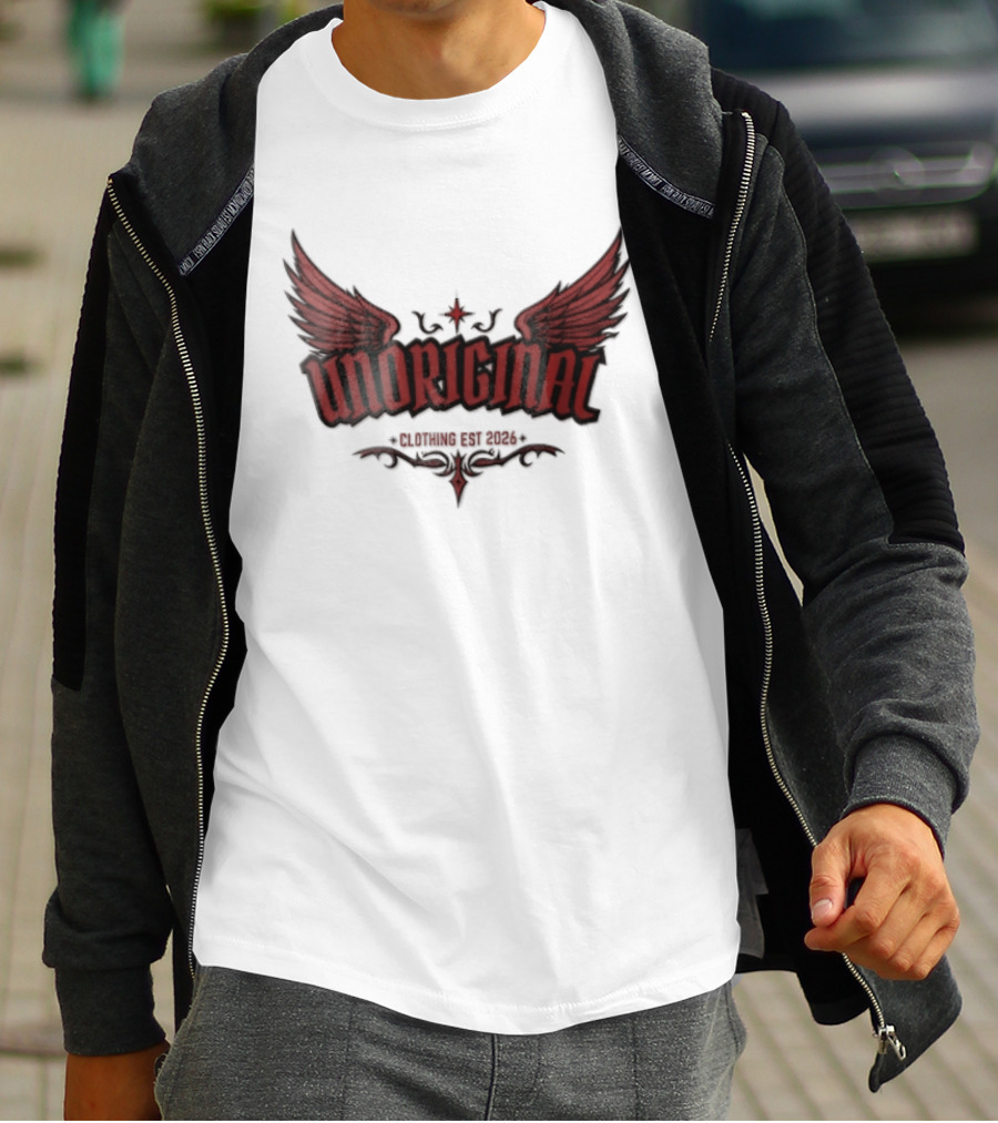 Unoriginal Clothing Est 2026 Red Wings Star Tribal Flourishes T-Shirt