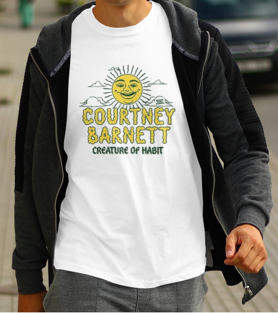 Courtney Barnett Creature Of Habit Sunny Face T-Shirt