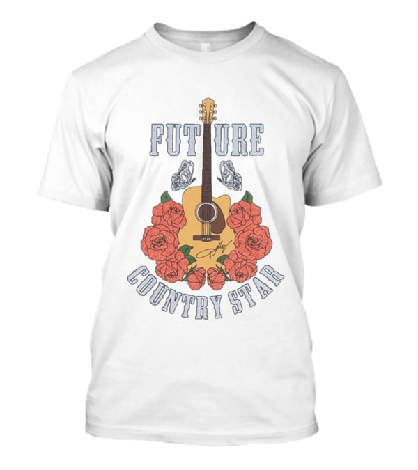Future Country Star Dolly Parton 2026 Roses Guitar T-Shirt